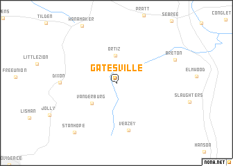 map of Gatesville