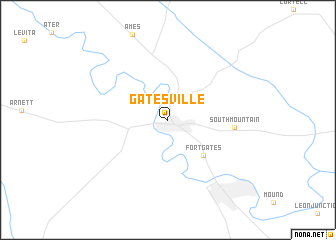 map of Gatesville