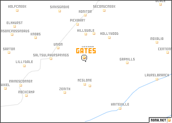 map of Gates