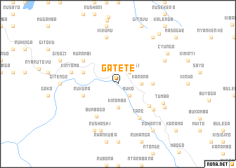 map of Gatete