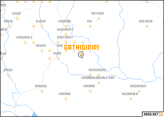 map of Gathigiriri