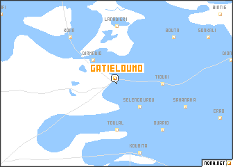 map of Gatié Loumo