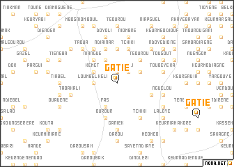 map of Gatié