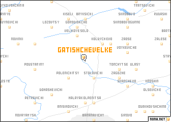 map of Gatishche Velʼke