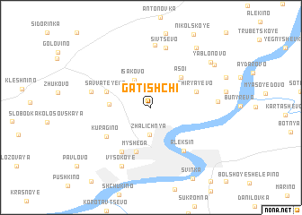 map of Gatishchi