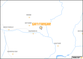 map of Gatitāngar