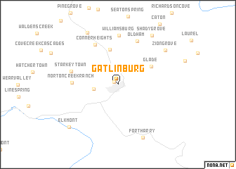 map of Gatlinburg