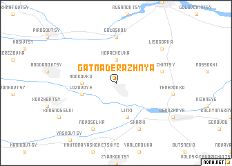 map of Gatna Derazhnya