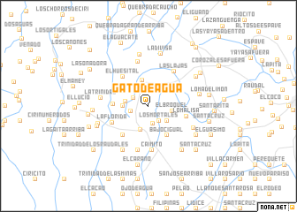 map of Gato de Agua