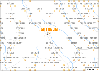 map of Gătrejei