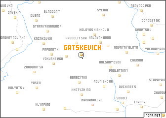 map of Gatskevich