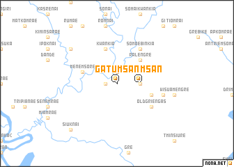 map of Gatumsan
