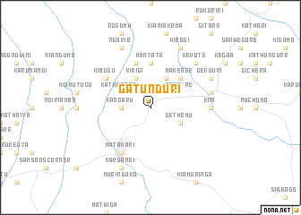 map of Gatunduri