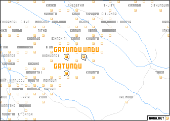 map of Gatundu