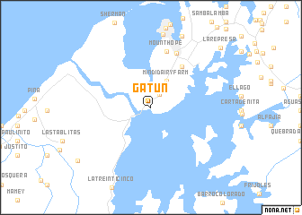 map of Gatún