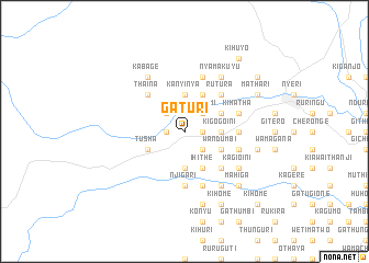 map of Gaturi