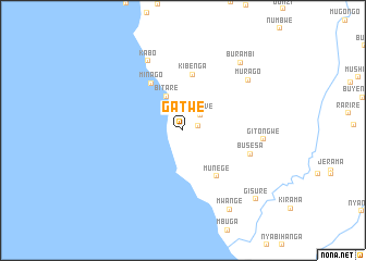 map of Gatwe