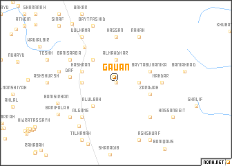 map of Gauan