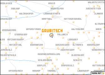 map of Gaubitsch