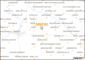 map of Gauciel