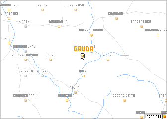 map of Gauda