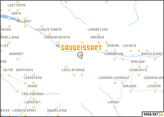 map of Gaudeissart