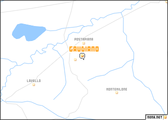 map of Gaudiano