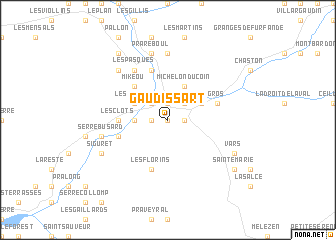 map of Gaudissart