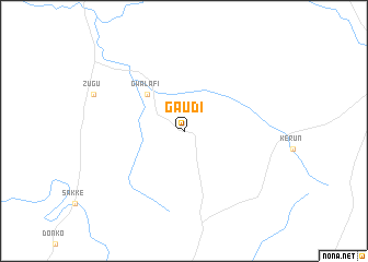 map of Gaudi