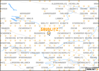 map of Gaudlitz