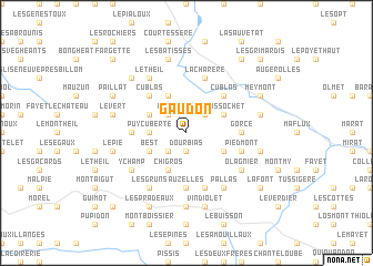 map of Gaudon