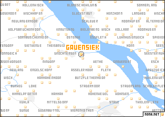 map of Gauensiek