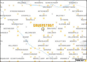 map of Gauerstadt