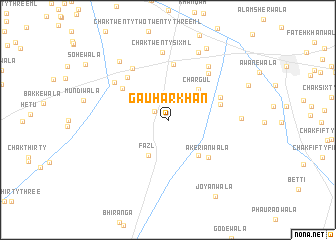 map of Gauhar Khān