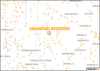 map of Gauharwāla Purānān