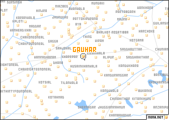 map of Gauhar