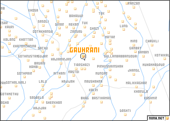 map of Gauhrāni