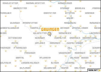 map of Gauingen