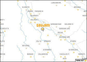 map of Găujani