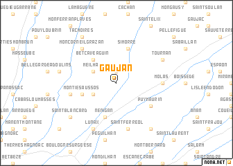 map of Gaujan