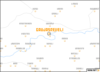 map of Gaujasrēveļi