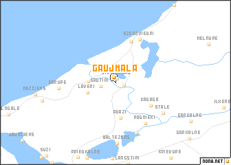 map of Gaujmala