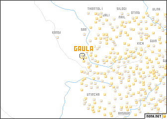 map of Gaula