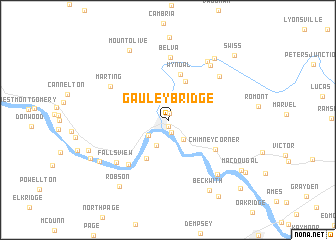 map of Gauley Bridge