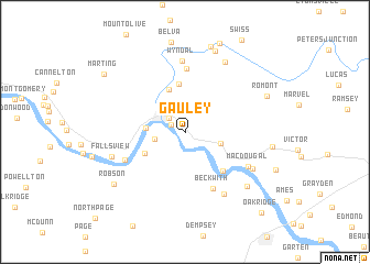 map of Gauley