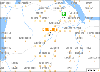 map of Gaulire