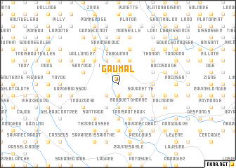 map of Gaumal