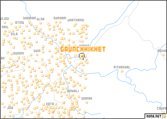 map of Gaunchhīkhet