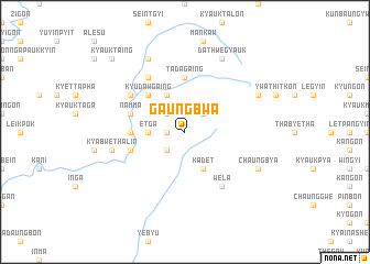 map of Gaungbwa