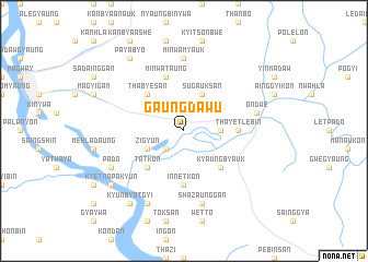 map of Gaungdaw-u